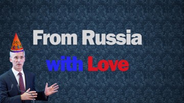 "Держитесь!" - жители Санкт-Петербурга с юмором поздравили НАТО с Днем рождения