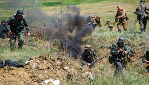 Под Керчью состоялась грандиозная реконструкция боя за Батарею 29 БИС