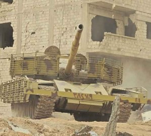 «Уголковые» танки успешно борются с террористами на юге Дамаска