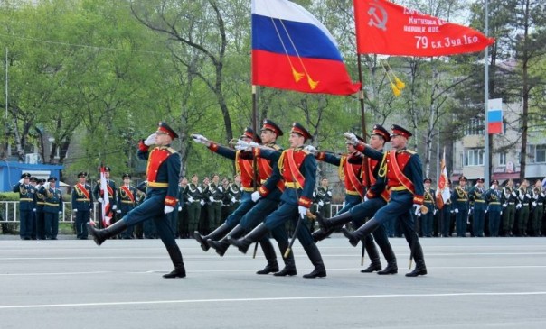 Парад Победы 2018 в городах России. Владивосток / Южно-Сахалинск / Хабаровск / Уссурийск / Чита / Улан-Удэ / Красноярск / Новосибирск / Екатеринбург / Самара