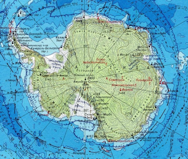 В РФ создан реестр наименований географических объектов Антарктики