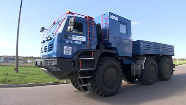 Новый вездеход "Камаз-Арктика" готовится к испытаниям