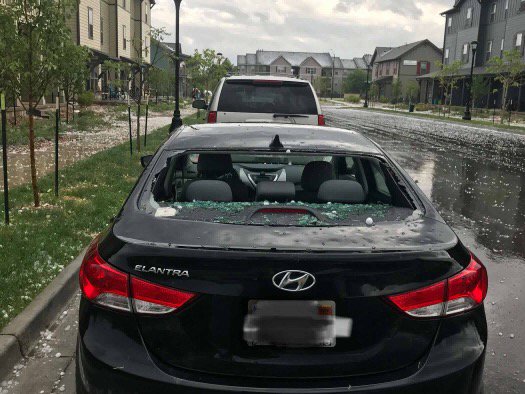 Колорадо засыпало градом размером с теннисный мяч