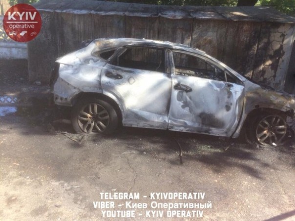 В Киеве взорвался автомобиль