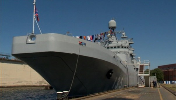 Корабль "Иван Грен" проводили на службу