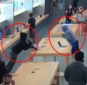 Магазин Apple Store ограбили менее чем за 30 секунд