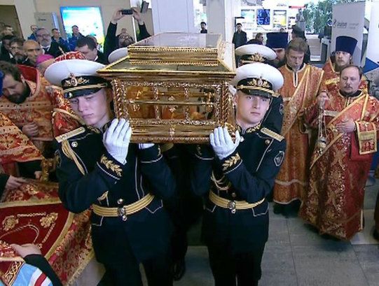 В Кронштадт в преддверие дня ВМФ прибыл ковчег с мощами легендарного флотоводца Федора Ушакова