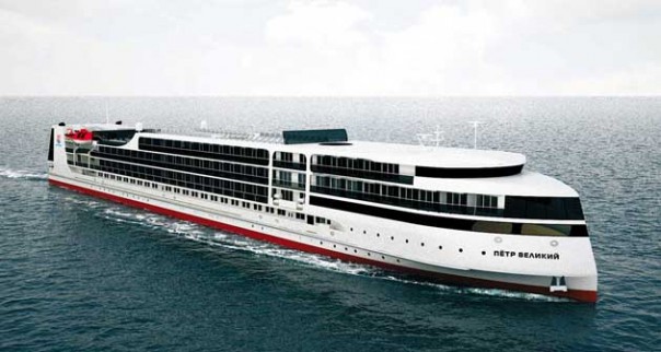 Строительство круизного лайнера «Пётр Великий» на судостроительном заводе «Лотос»