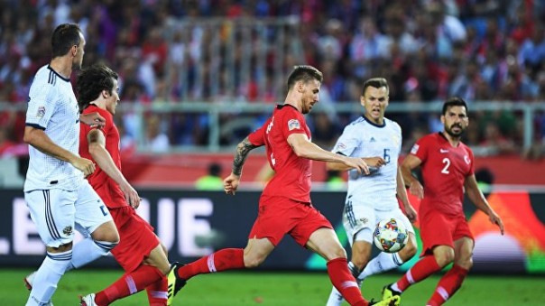 Сборная России обыграла Турцию в матче Лиги наций