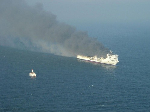 На пароме в Балтийском море прогремел взрыв