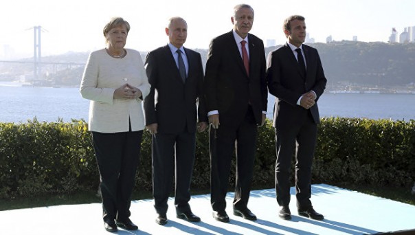 Пресс-конференция после саммита по Сирии в Стамбуле