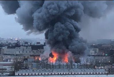 В Торговом Центре Петербурга произошёл крупный пожар