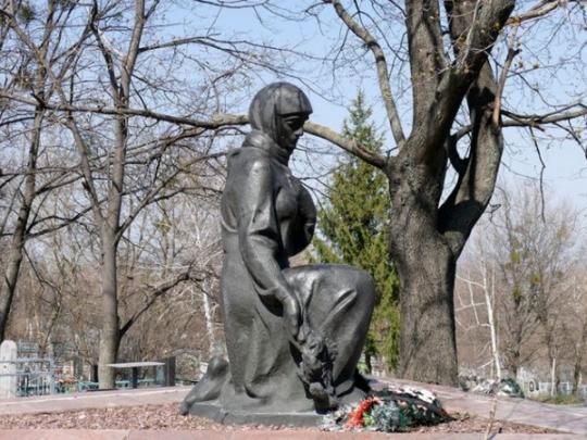 Ничего святого: под Харьковом вандал изуродовал памятник Скорбящей матери и монумент генералу Волоху