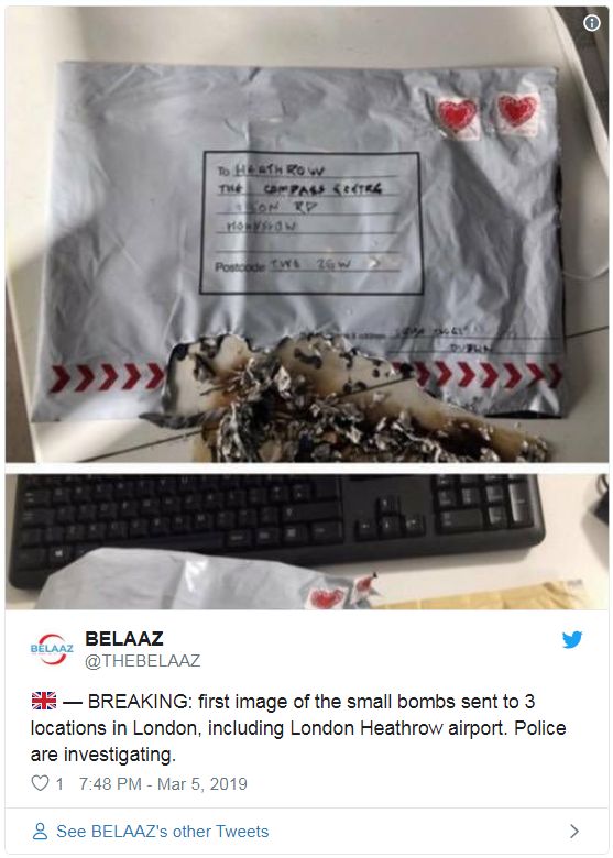 Самодельные бомбы нашли у двух аэропортов и на вокзале в Лондоне