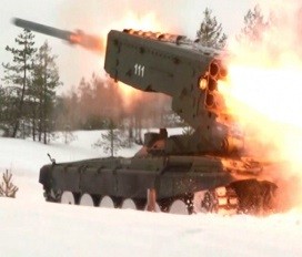 Огненный удар: яркие кадры стрельбы ТОС «Солнцепек» в Ленобласти