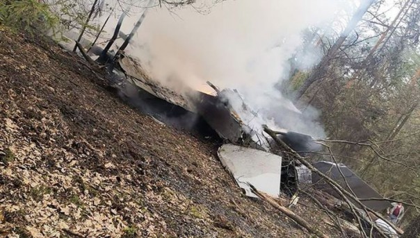 В Польше разбился истребитель. Пилот катапультировался