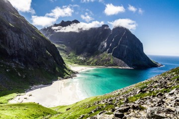 Пляж Квальвика. Норвегия