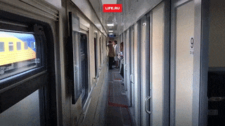 Первое видео из купейного вагона РЖД "из будущего"