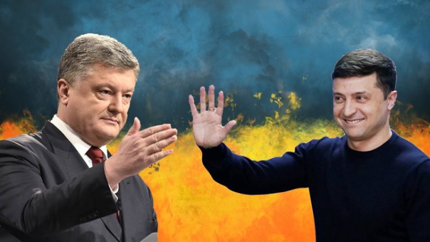Порошенко сказал, что сделает в случае победы Зеленского и в случае своей и объяснил появление бордов с Путиным