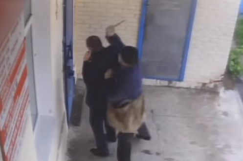 Ограбление банка на Полтавщине попало на видео