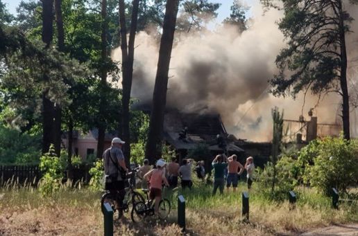 Под Киевом сгорел дом, где снимали "Сватов"