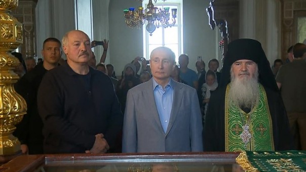 Путин и Лукашенко побывали на службе в Валаамском монастыре