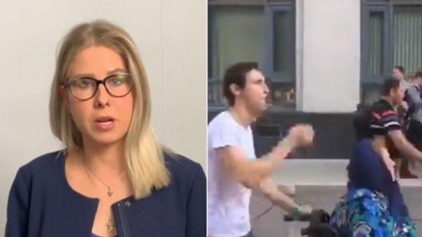 Во время митинга на Тверской заметили «арендованную» ранее Соболь старушку-инвалида