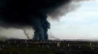 Появилось видео мощного взрыва на полигоне под Архангельском