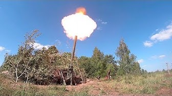 Стрельбу из самого мощного в мире миномета сняли на видео