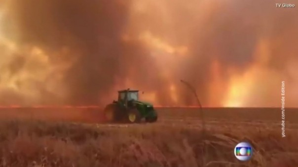 Лесные пожары пожирают бассейн Амазонки