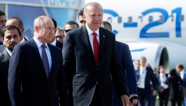 Путин на "МАКС-2019" показал Эрдогану новейший истребитель Су-57 и обсудили его покупку