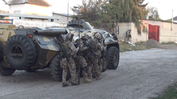 Появилось видео спецоперации по ликвидации боевиков в Кабардино-Балкарии, планировавших теракт