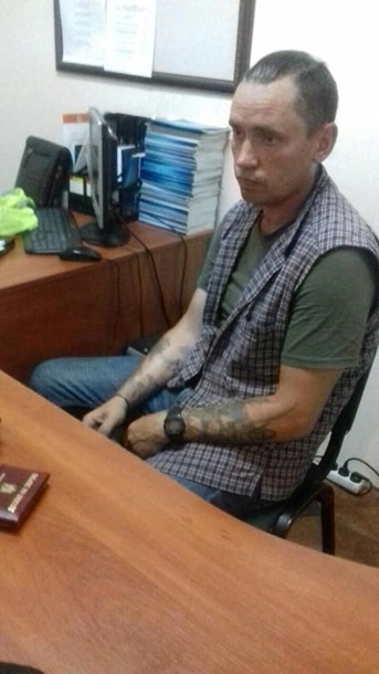 Появилось видео задержания "минера" моста в Киеве