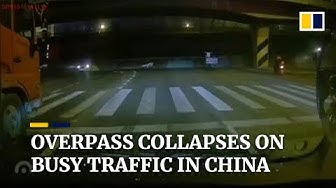 В Китае обрушился мост, есть жертвы