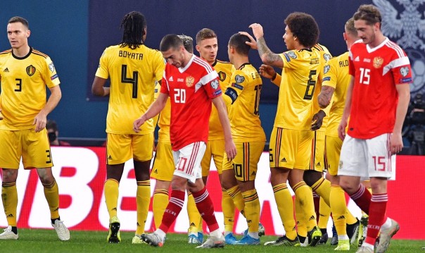 Россия проиграла Бельгии в отборочном матче Евро