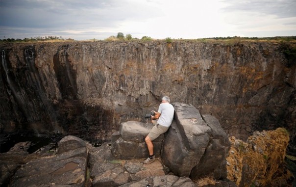 В Африке пересох крупнейший в мире водопад Виктория