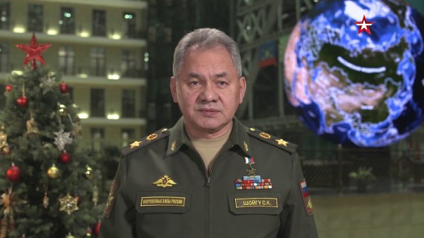 Праздничное поздравление Министра обороны РФ Сергея Шойгу с наступающим Новым годом