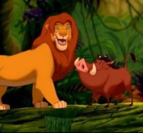 Визжащий бородавочник ввел льва в ступор