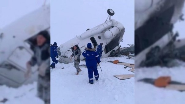 Ми-8 рухнул сразу после взлета на Ямале, погибло два человека