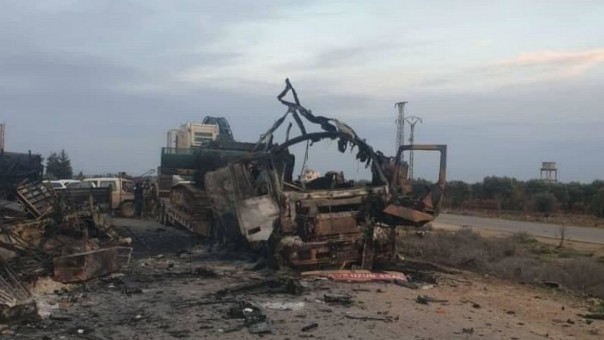 Сирийская армия нанесла очередной удар по турецкой военной технике местных террористов