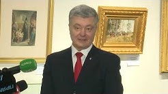 Порошенко вместо допроса по делу о контрабанде картин открыл выставку этих же картин в музее