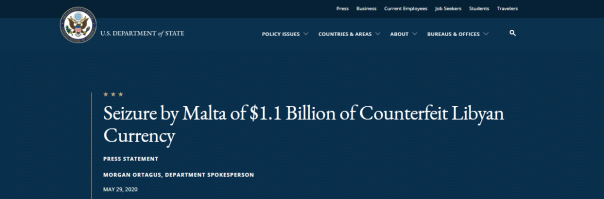 США обвинили Гознак в печати фальшивых денег