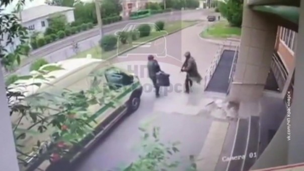 Нападение на инкассаторов: видео с камер наблюдения
