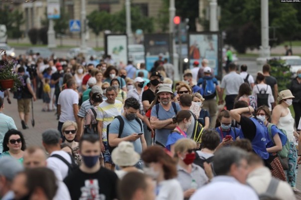В Минске прошел протест против Лукашенко