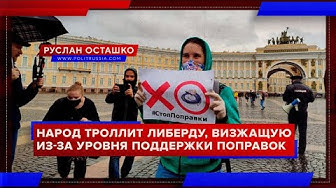 Народ троллит либерду, визжащую из-за уровня поддержки поправок (Руслан Осташко)