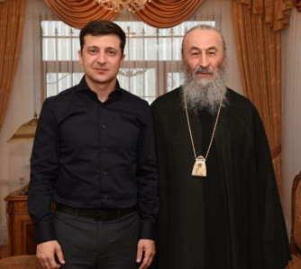 Два мира одной Украины – президент Владимир Зеленский и митрополит Онуфрий