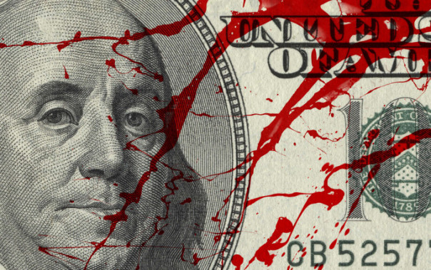 Табло. "Покупать, когда по улицам течёт кровь..."