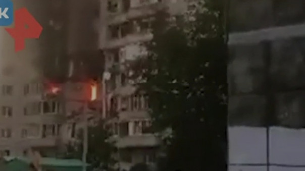Взрыв газа спровоцировал обрушение и пожар в ярославской десятиэтажке