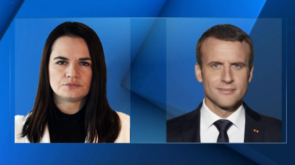 В Вильнюсе проходит встреча Тихановской с президентом Франции | Литва и Франция попросили ЕС скорее ввести санкции против Беларуси