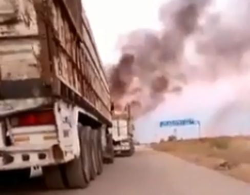 Нанесён удар по турецким войскам в Сирии, сожжена техника